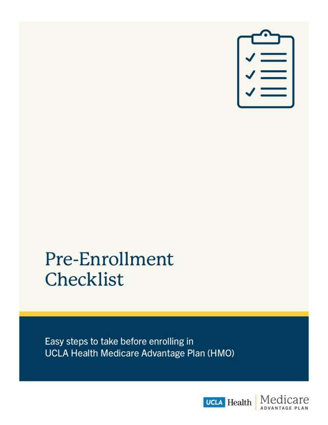 Pre-Enrollment Checklist