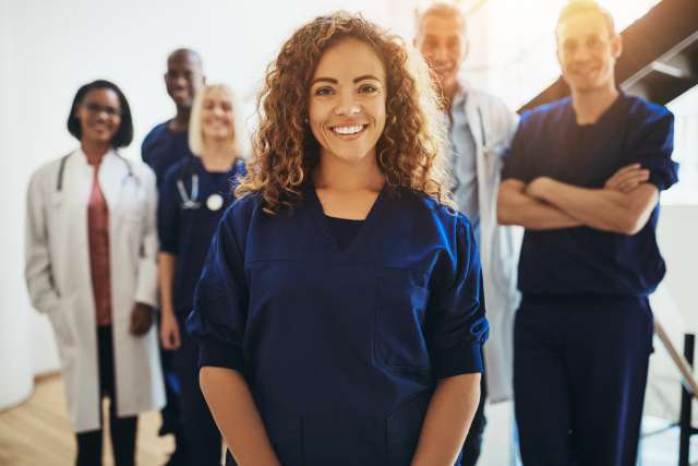 Team of cancer doctors