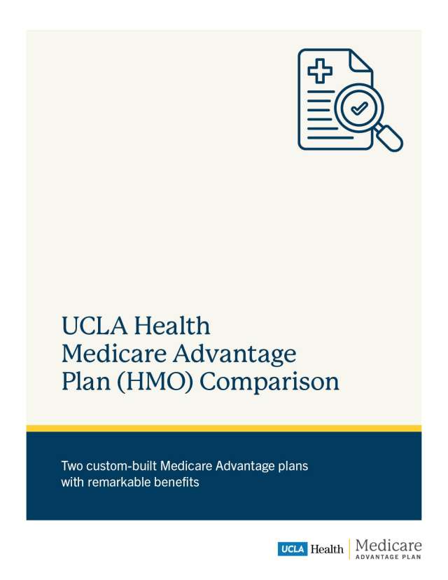 UCLA Health Medicare Advantage Plan (HMO) Comparison